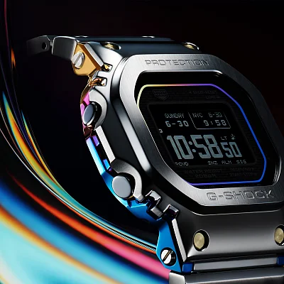 Casio G-Shock Digital Bluetooth Solar MIP Rainbow IP Premium Edition GMW-BZ5000RC-1ER