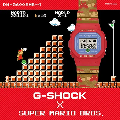 Casio G-Shock Digital Super Mario Bros Limited Edition DW-5600SMB-4ER