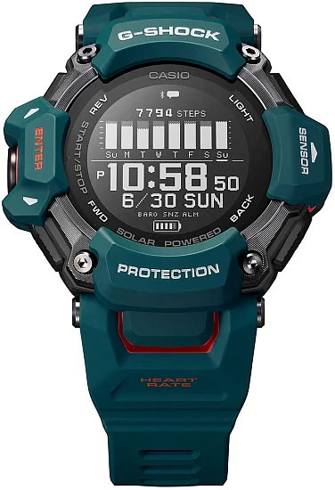 Casio G-Shock Fitness Watch Digital HR GPS Bluetooth Steptracker GBD-H2000-2ER