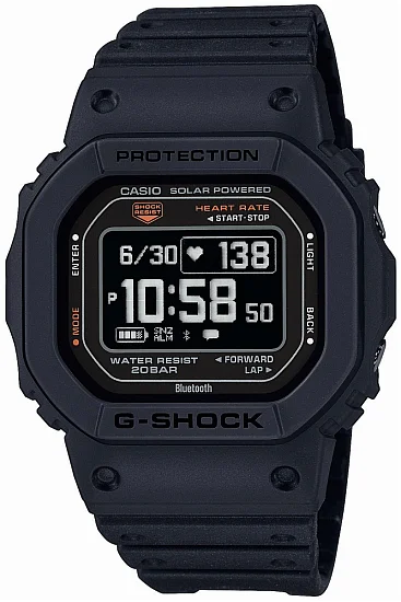 Casio G-Shock Fitness Watch G-SQUAD Digital HR Bluetooth Steptracker Solar DW-H5600-1ER