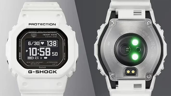 Casio G-Shock Fitness Watch G-SQUAD Digital HR Bluetooth Steptracker Solar DW-H5600-7ER