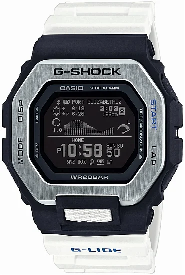 Casio G-Shock G-Lide Digital Steptracker Bluetooth Smartphone Link GBX-100-7ER