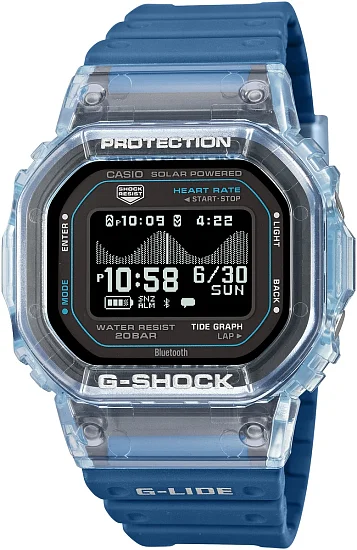 Casio G-Shock G-Lide GBX-H5600 Series Digital Steptracker Bluetooth Smartphone Link MIP GBX-H5600-2ER