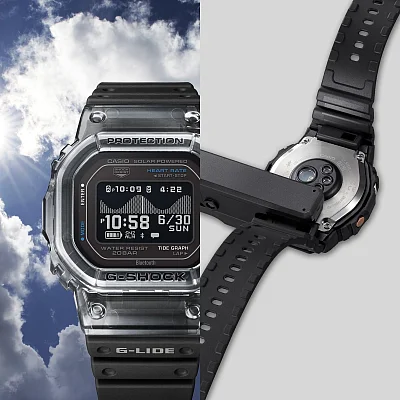 Casio G-Shock G-Lide GBX-H5600 Series Digital Steptracker Bluetooth Smartphone Link MIP GBX-H5600-1ER