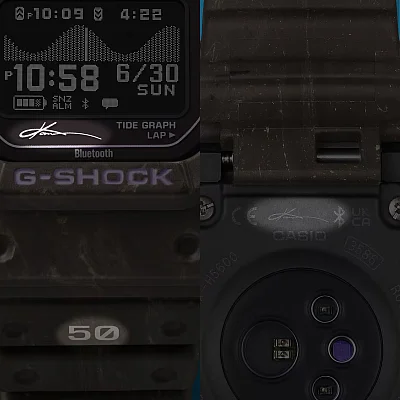 Casio G-Shock x Kanoa Igarashi G-Lide GBX-H5600 Series Digital Steptracker Bluetooth Smartphone Link MIP GBX-H5600KI-5ER