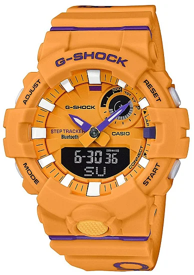 Casio G-Shock G-Squad Analog-Digital Bluetooth Steptracker Dagger Orange-Violet Special Edition GBA-800DG-9AER