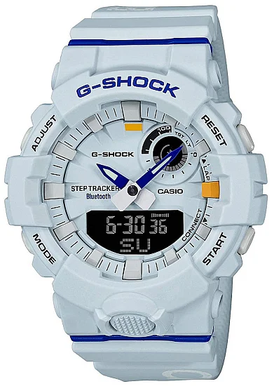 Casio G-Shock G-Squad Analog-Digital Bluetooth Steptracker Dagger White-Blue Special Edition GBA-800DG-7AER