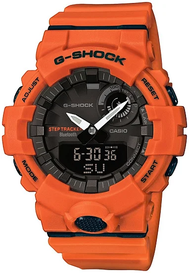 Casio G-Shock G-Squad Analog-Digital Bluetooth Steptracker Orange GBA-800-4AER