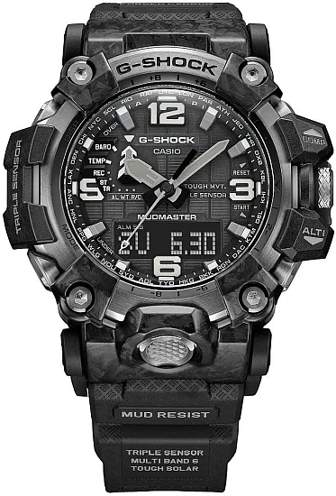 Casio G-Shock Mudmaster Carbon Triple Sensor Black GWG-2000-1A1ER