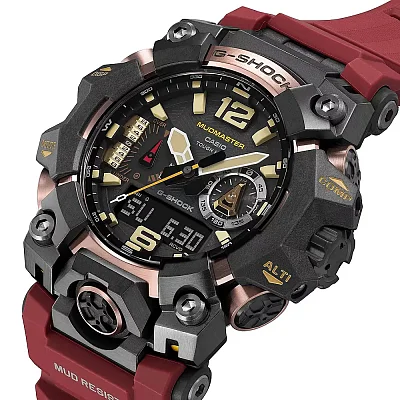 Casio G-Shock Mudmaster Carbon Triple Sensor Red GWG-B1000-1A4ER