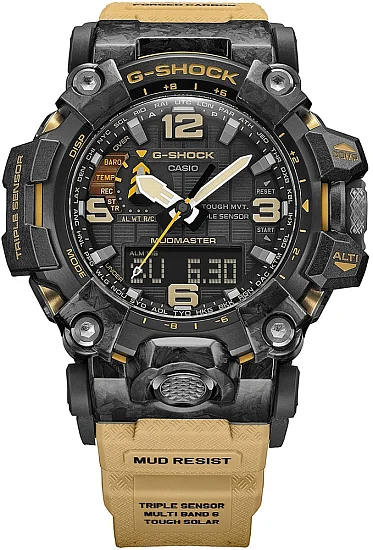 Casio G-Shock Mudmaster Carbon Triple Sensor Desert Sand GWG-2000-1A5ER