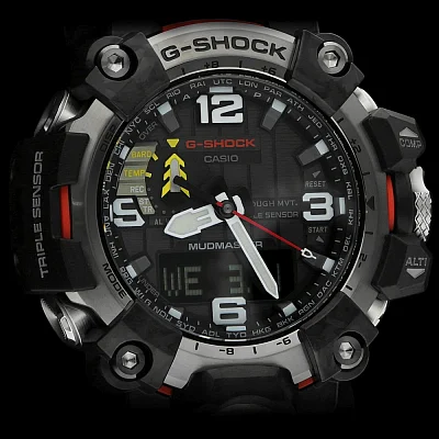 Casio G-Shock Mudmaster Carbon Triple Sensor Military Green GWG-2000-1A3ER