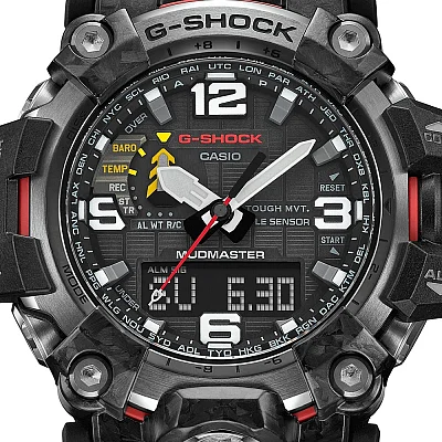 Casio G-Shock Mudmaster Carbon Triple Sensor Military Green GWG-2000-1A3ER