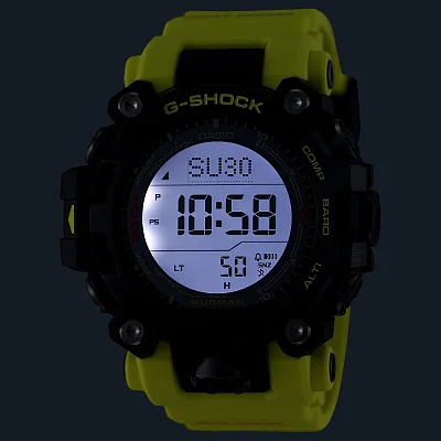 Casio G-Shock Professional Mudman Solar Wave-Ceptor Signal Yellow-Black GW-9500MRY-1A9ER