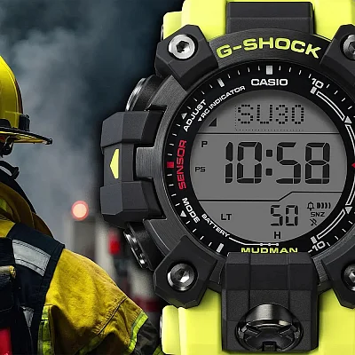 Casio G-Shock Professional Mudman Solar Wave-Ceptor Signal Yellow-Black GW-9500MRY-1A9ER