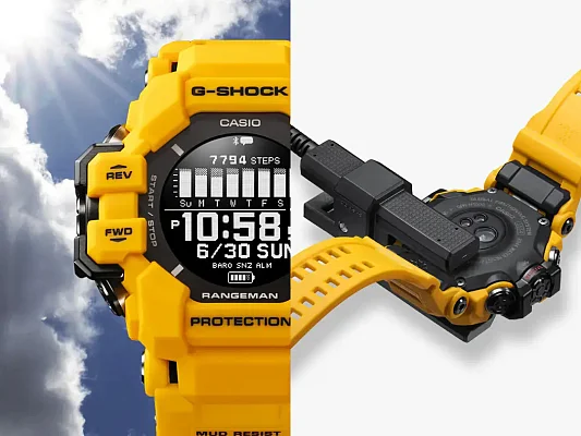 Casio G-Shock Professional Rangeman Digital GPS HR Bluetooth Steptracker Solar GPR-H1000-9ER