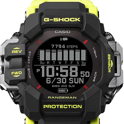 Casio G-Shock Professional Rangeman Digital GPS HR Bluetooth Steptracker Solar GPR-H1000RY-1A9ER