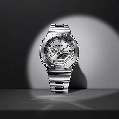 Casio G-Shock Steel Analog-Digital Metal-Covered GM-2110D-7AER