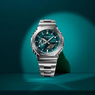Casio G-Shock Steel Analog-Digital Metal-Covered GM-2110D-3A1ER