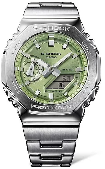 Casio G-Shock Steel Analog-Digital Metal-Covered GM-2110D-3AER