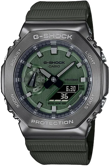 Casio G-Shock Steel Analog-Digital Metal-Covered GM-2100B-3AER