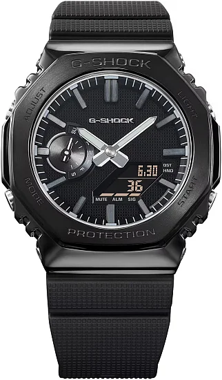 Casio G-Shock Steel Analog-Digital Metal-Covered Luxe Black GM-2100LXB-1AER