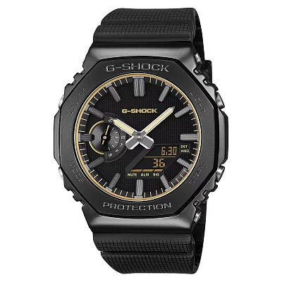 Casio G-Shock Steel Analog-Digital Metal-Covered Luxe Black GM-2100LXB-1A9ER