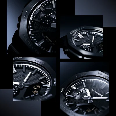 Casio G-Shock Steel Analog-Digital Metal-Covered Luxe Black GM-2100LXB-1AER
