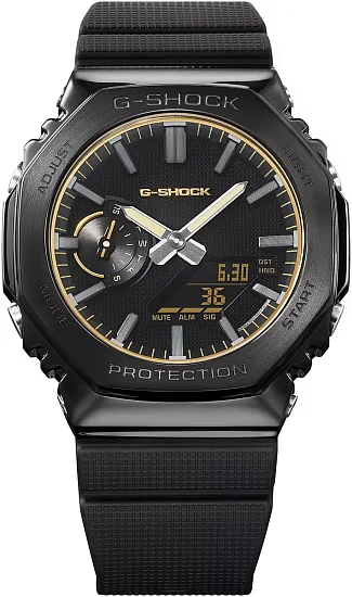 Casio G-Shock Steel Analog-Digital Metal-Covered Luxe Black GM-2100LXB-1A9ER