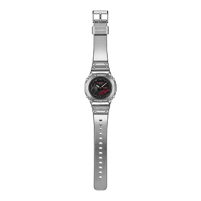 Casio G-Shock Steel Analog-Digital Silicone Strap Fine Metallic Series GM-2100YRA-8AER