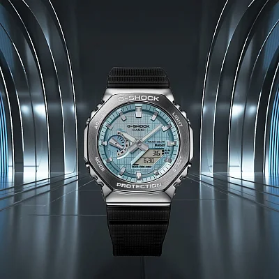Casio G-Shock Steel Bluetooth Solar Ice Blue GBM-2100A-1A2ER