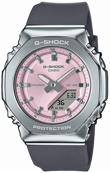 Casio G-Shock Steel Lady Analog-Digital Metal-Covered Pink GM-S2110-4AER