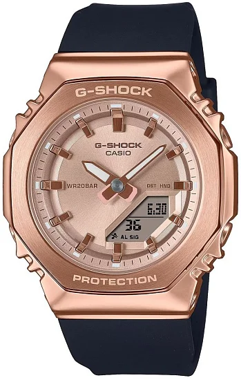 Casio G-Shock Steel Lady Analog-Digital Metal-Covered Rose Gold GM-S2110PG-1A4ER