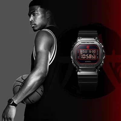 Casio G-Shock Steel x Rui Hachimura GM-5600RH-1AER