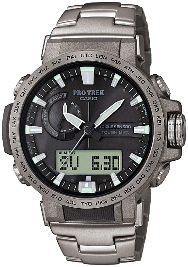 Casio ProTrek Pale Rosse Titanium PRW-60T-7AER