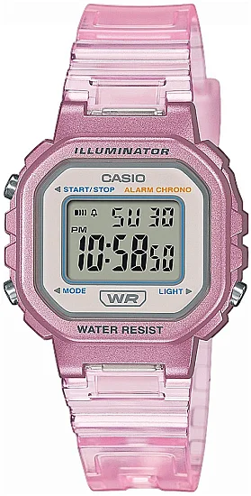 Casio Sport Lady Translucent Band Pink LA-20WHS-4AEF