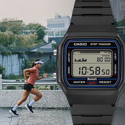 Casio F-100 Series Sport Steptracker Bluetooth Smartphone Link F-B100W-1AEF