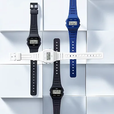Casio Sport Transparent F-91WB-7AEF