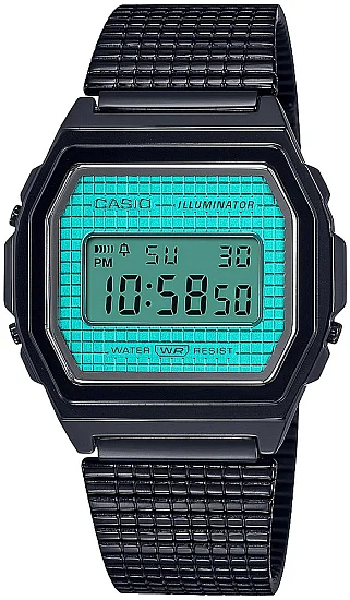 Casio Vintage ICONIC Steel Black A1000BP-2EF