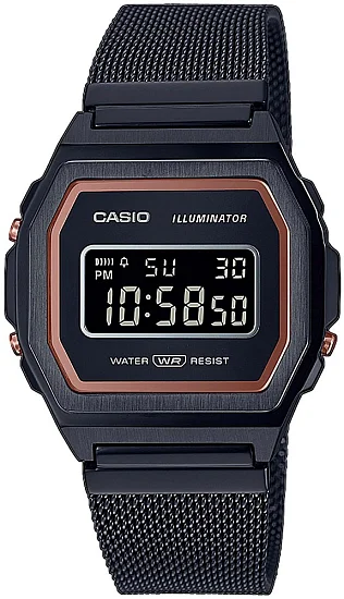 Casio Vintage ICONIC Steel Mesh A1000MB-1BEF