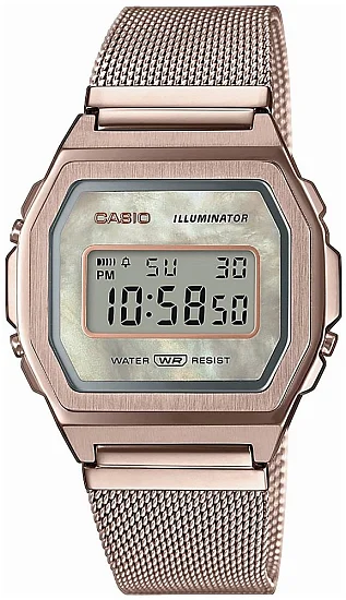Casio Vintage ICONIC Steel Mesh A1000MCG-9EF