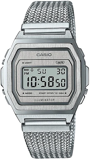Casio Vintage ICONIC Steel Mesh A1000MA-7EF