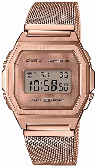 Casio Vintage ICONIC Steel Mesh A1000MPG-9EF