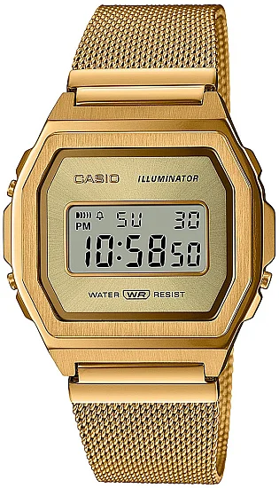 Casio Vintage ICONIC Steel Mesh A1000MG-9EF