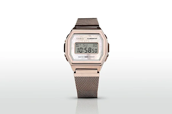 Casio Vintage ICONIC Steel Mesh A1000MCG-9EF