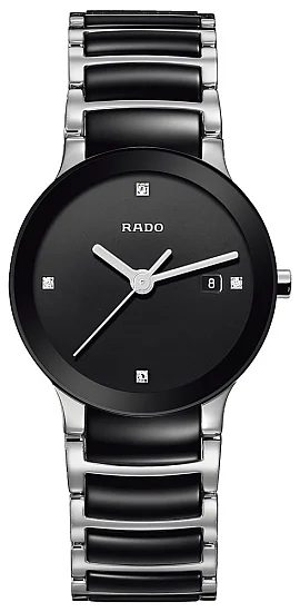 Rado Centrix Lady Diamonds Quartz S Black Ceramic R30935712
