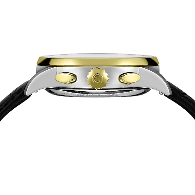Certina DS-1 Automatic Chrono Black Dial Yellow Gold PVD C029.462.26.051.00