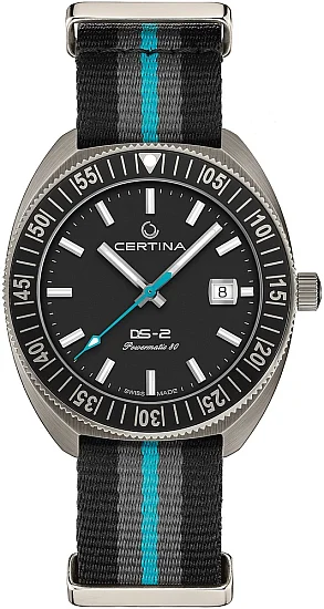 Certina DS-2 Turning Bezel Powermatic 80 Black Dial Titanium Sea Turtle Conservancy Special Edition C0246074805110