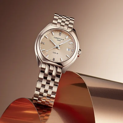 Certina DS-2 Lady Mini Quartz Diamonds Rose Gold PVD C049.210.33.026.00