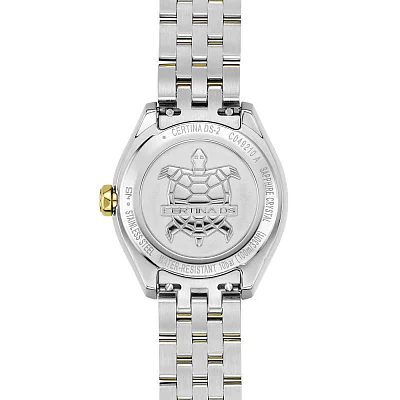 Certina DS-2 Lady Mini Quartz Diamonds Yellow Gold Bicolor PVD C049.210.22.116.00